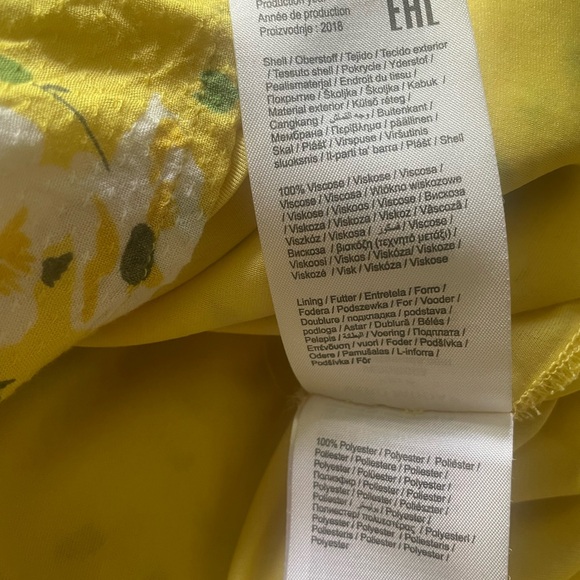 Vero Moda Yellow Floral Mini Dress - Picture 4 of 4